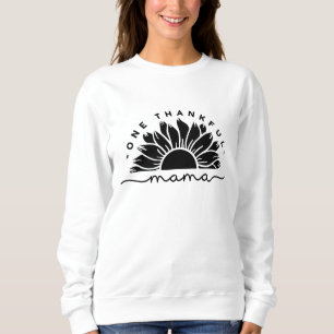 Chemise sweatshirt typographie Une Maman Reconnais