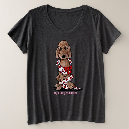 Chemise T-Shir de taille plus avec doodle au choco (Design devant)