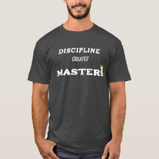 Chemise T-shirt à citation motivationnelle DISCIPL