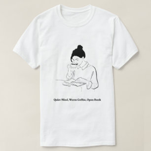 Chemise T-shirt à ligne artistique sur le livre et