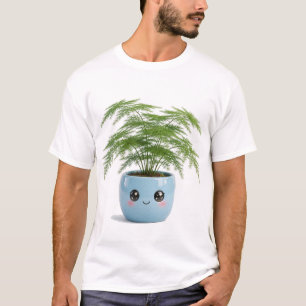 Chemise T-shirt à motif Fougère Asparagus Kawaii p
