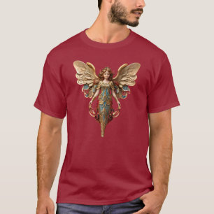 Chemise T-shirt à Ornement d'Ange de Style Vintage