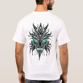 Chemise T-shirt Alien de circuit Motif à visage tr (Dos)