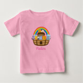 Chemise T-shirt Bébé rose Noah Ark (Devant)