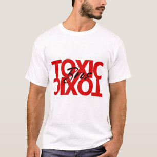 Chemise T-shirt Blanc + Rouge Toxic Bro's 