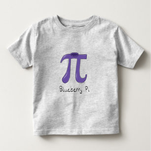 Chemise T-shirt Bleu Pi Cute Math pour enfant