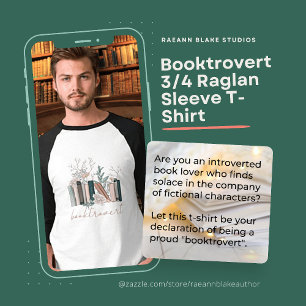 Chemise T-Shirt Booktrovert à manches raglan 3/4