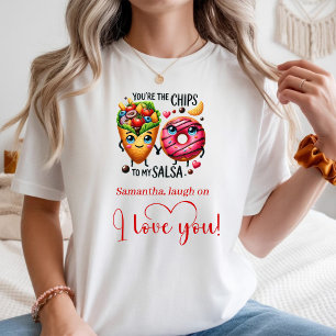 Chemise T-shirt Cadeau Amour Nourriture Cartoon No