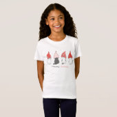 Chemise T-shirt Cute Meaow Catmas Kittens Grils (Devant entier)
