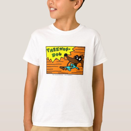 Chemise T-Shirt de base pour enfants "TAEKWON-DOG" (Devant)