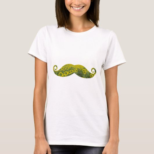 Chemise T-Shirt de base pour femmes Mustaches, bla (Devant)