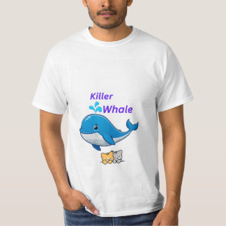 Chemise t-shirt de conception de baleine tueuse et