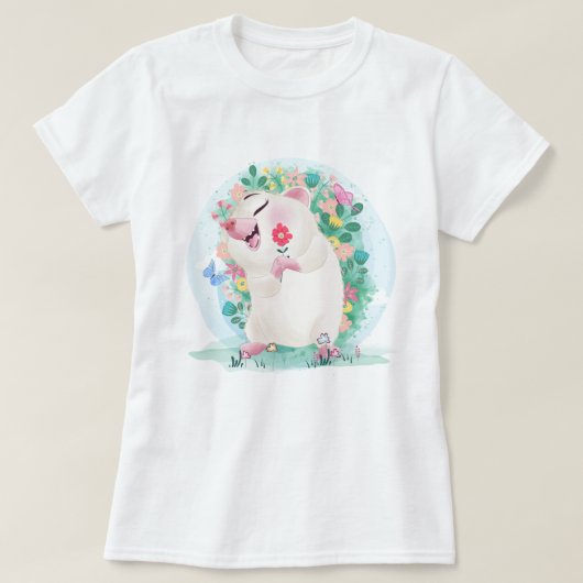 Chemise T-Shirt de Hérisson mignon (Design devant)
