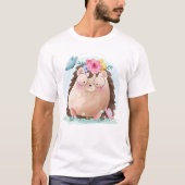 Chemise T-Shirt de Hérisson mignon (Devant)