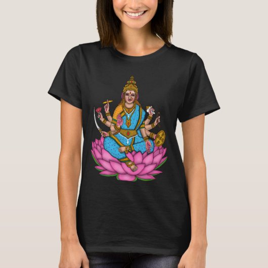 Chemise T-Shirt de la Déesse Lakshmi (Devant)