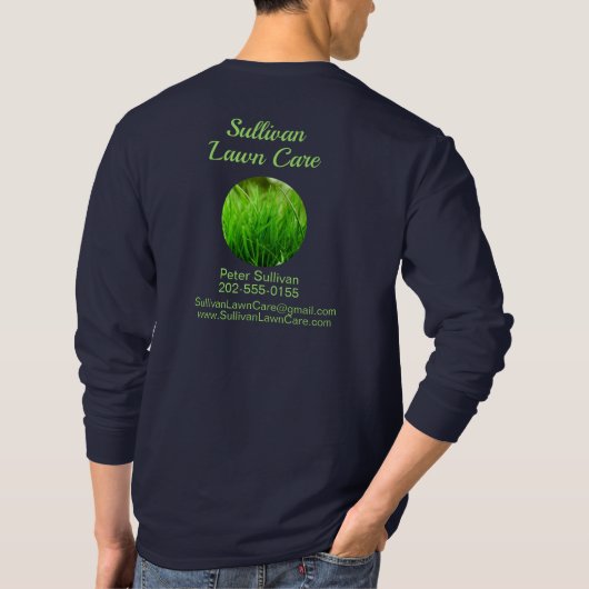 Chemise T-Shirt d'entreprise de sciage d'herbe de (Dos)