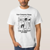 Chemise T-Shirt des services de garage pour pneus  (Devant)