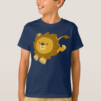 Chemise T-shirt Enfants Lion Cartoon Ecstatique