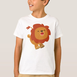 Chemise T-shirt Enfants Lion en caricature