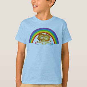 Chemise T-shirt Enfants Lions Tango-Cute Arc-En-Ci