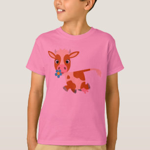 Chemise T-shirt Enfants Vache Trotting Cartoon