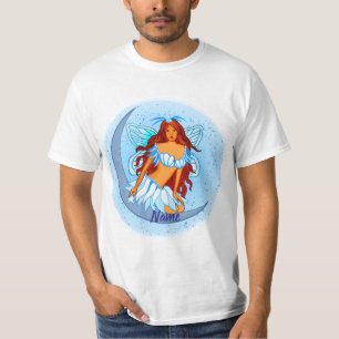 Chemise T-shirt Fée de la Lune de Nuit Bleue