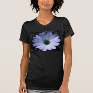 Chemise T-shirt femme Fleur de Daisy Bleue