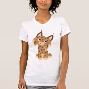 Chemise T-Shirt Femme Lynx Cartoon