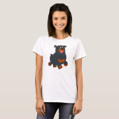 Chemise T-shirt femme Rottweiler (Devant entier)
