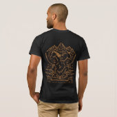 Chemise T-Shirt Golden Willow Ranch - Noir (Dos entier)