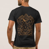 Chemise T-Shirt Golden Willow Ranch - Noir (Dos)