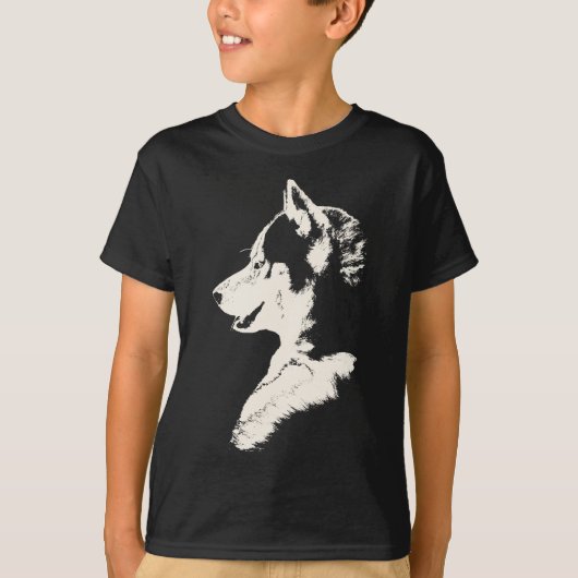 Chemise T-shirt Husky à manches longues pour enfan (Devant)