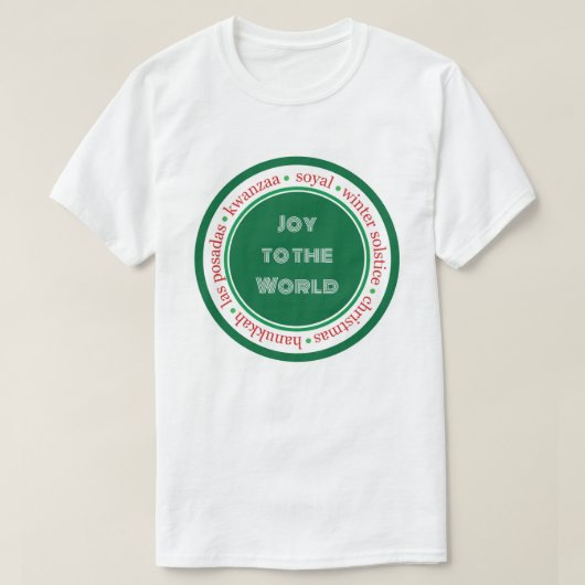 Chemise T-shirt « Joie au Monde » (Design devant)