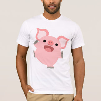 Chemise T-shirt Joyous Cartoon Pig