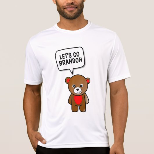 CHEMISE T-Shirt LET'S GO BRANDON OURSON EN PELUCHE (Devant)