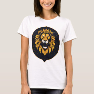 Chemise T-Shirt Lion Géométrique Kaléidoscope