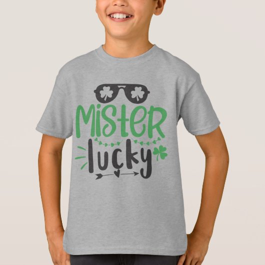 Chemise T-shirt Lucky St Patrick pour enfants (Devant)