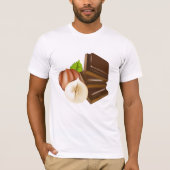 Chemise T-Shirt Mens Pièces De Chocolat (Devant)