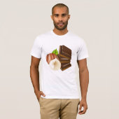 Chemise T-Shirt Mens Pièces De Chocolat (Devant entier)