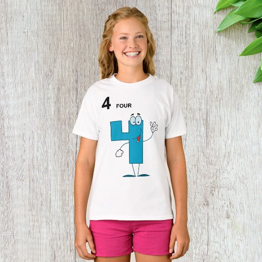Chemise T-Shirt Numéro 4 Souriant