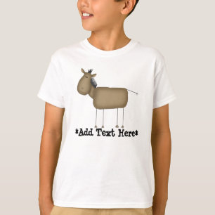 Chemise T-shirt personnalisable Cheval en bâtonnet