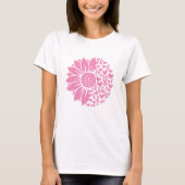 Chemise T-shirt Pink Ribbon Sensibilisation au can (Devant)