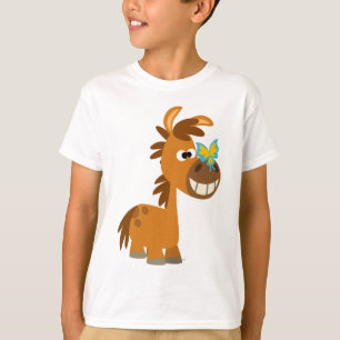 Chemise T-Shirt pour enfants à papillon de caricat