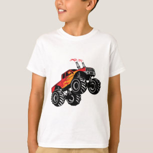 Chemise T-Shirt pour Enfants de Camion Monstre Noi