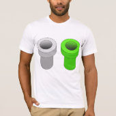Chemise T-Shirt Pour Hommes Pipes Isométriques (Devant)