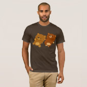 Chemise T-Shirt pour les ours de dessin mignonne (Devant entier)