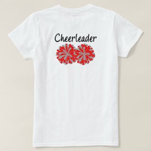 Chemise T-shirt rouge grise pour cheerleader senio