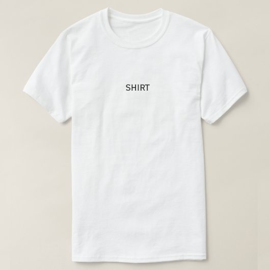 "Chemise" T-Shirt (Texte Noir) (Design devant)