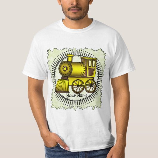 Chemise t-shirt Train Jaune (Devant)