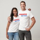 Chemise T-Shirt USA Kindness Matters - Rouge & Ble (Unisexe)